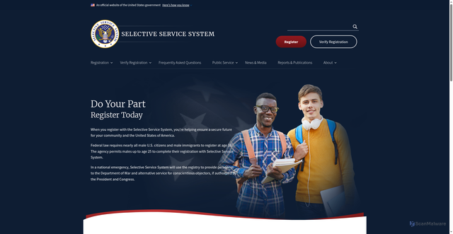 Security scan screenshot of https://www.sss.gov/