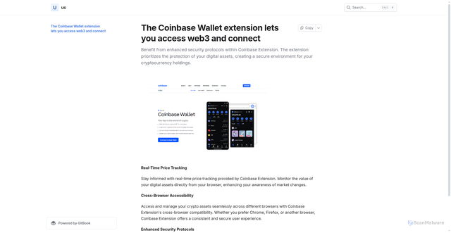 Security scan screenshot of https://cuinbesxtenr.gitbook.io/us/