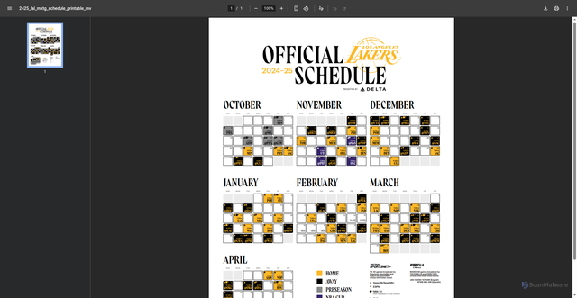 Security scan screenshot of https://lalweb.blob.core.windows.net/public/lakers/product-marketing/web/schedule/2425_lal_mktg_schedule_broadcast_printable_mv.pdf