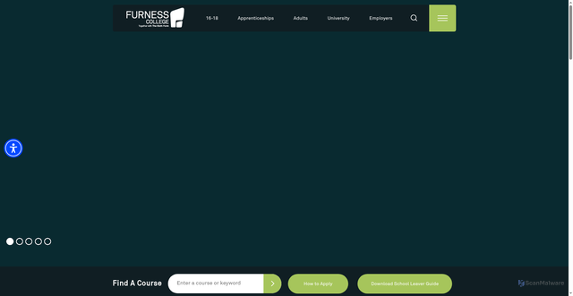 Security scan screenshot of https://www.furness.ac.uk/