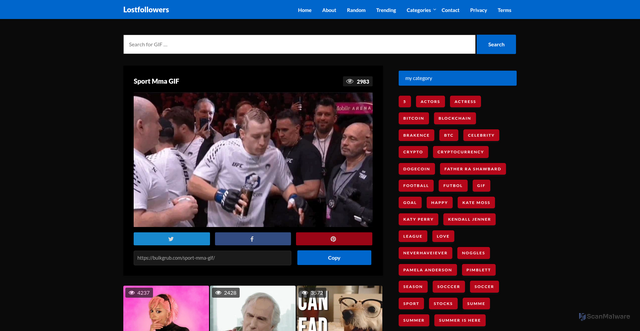Security scan screenshot of https://bulkgrub.com/sport-mma-gif/