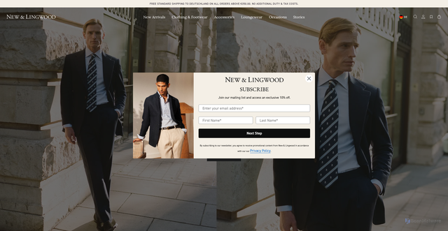 Security scan screenshot of https://newandlingwood.com