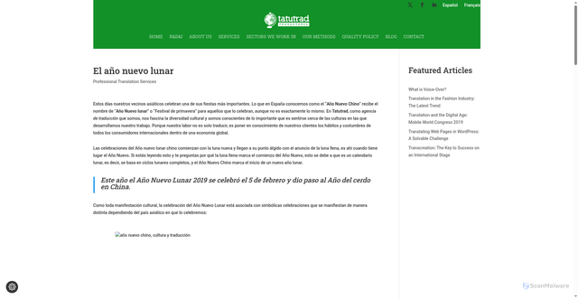 Security scan screenshot of https://tatutrad.net/el-ano-nuevo-lunar/