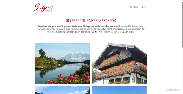 Security scan screenshot of https://ingasresor.se