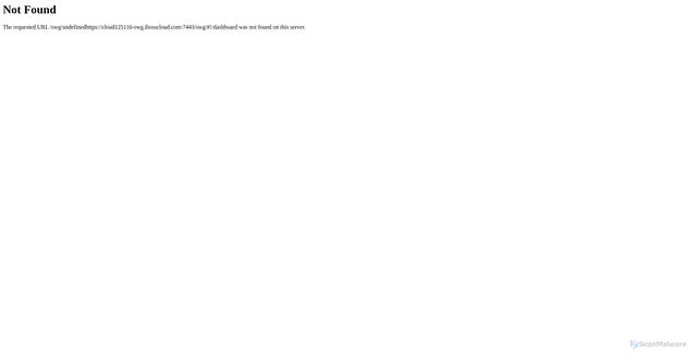 Security scan screenshot of https://cloud125116-swg.ibosscloud.com