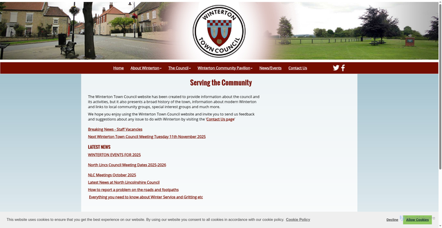 Security scan screenshot of https://www.wintertoncouncil.co.uk/