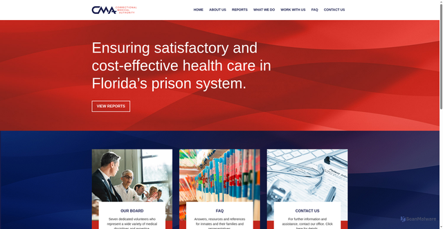 Security scan screenshot of https://flcma.gov/