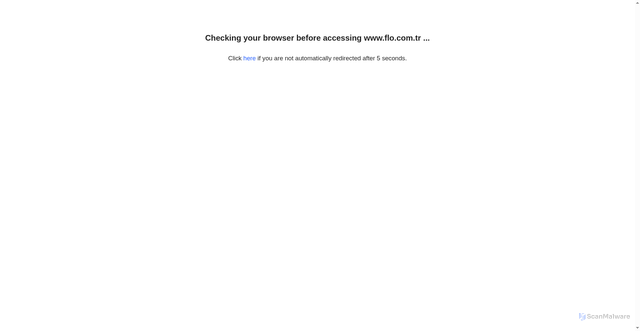 Security scan screenshot of https://www.flo.com.tr