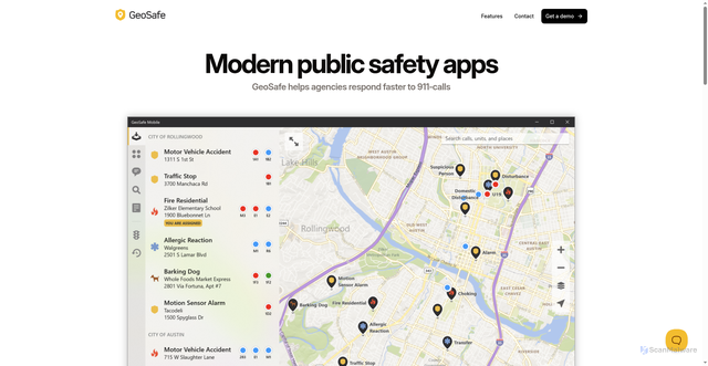 Security scan screenshot of https://geosafe.com