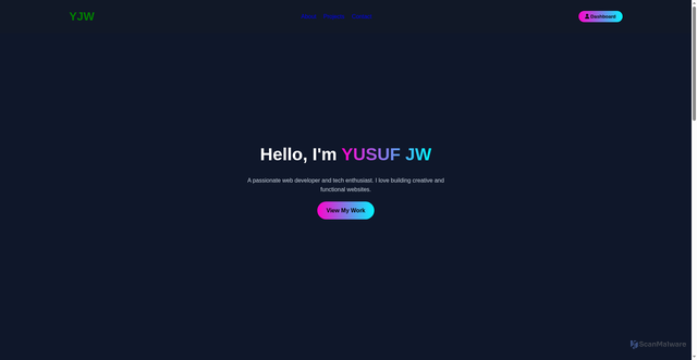 Security scan screenshot of https://yusufjwpersonalwebsite-7axsbiv5hr.edgeone.app/