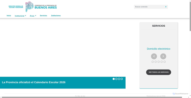 Security scan screenshot of https://abc.gob.ar/