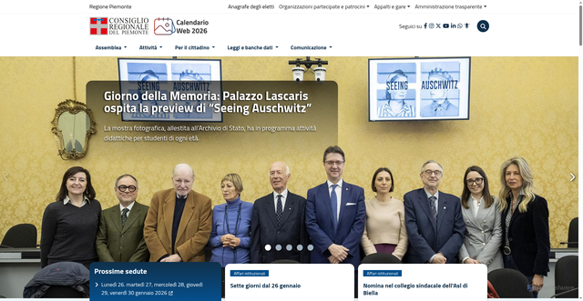 Security scan screenshot of http://www.cr.piemonte.it/