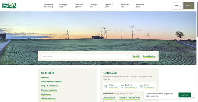 Security scan screenshot of https://www.svalov.se/