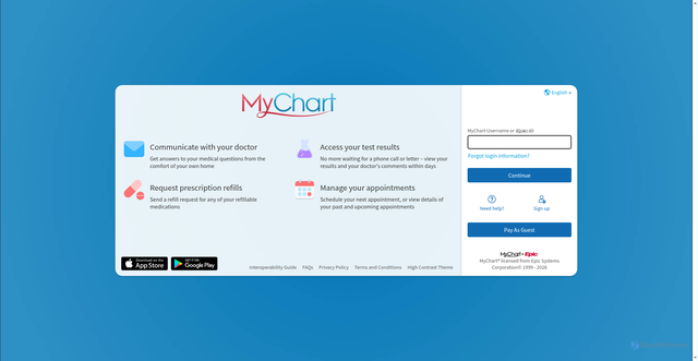 Security scan screenshot of https://mychart.davitaphysiciansolutions.com
