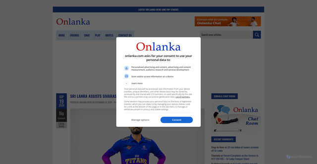 Security scan screenshot of https://www.onlanka.com/news/sri-lanka-assists-anojan-sivarasa-amid-reported-saudi-death-sentence.html