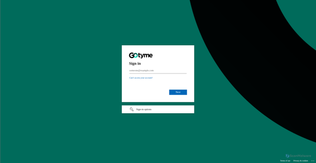 Security scan screenshot of https://gotymeph.sharepoint.com