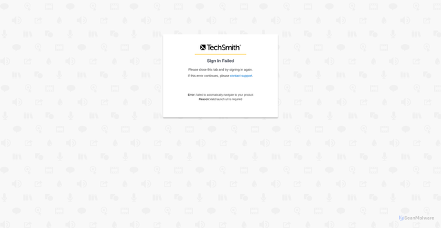 Security scan screenshot of https://authlanding.cloud.techsmith.com