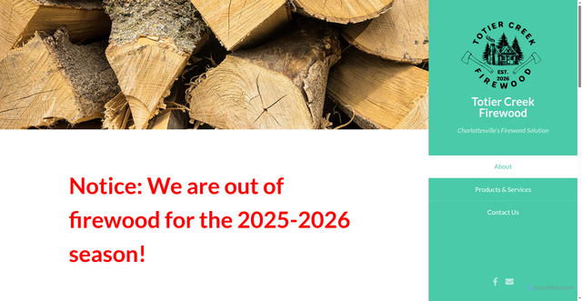 Security scan screenshot of https://totier-creek-firewood-srh4loaekl.edgeone.app/