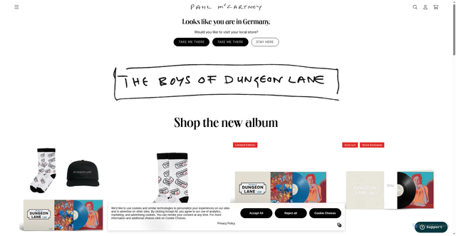 Security scan screenshot of https://shopuk.paulmccartney.com
