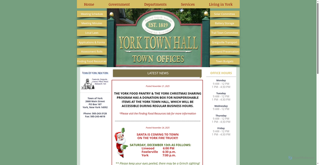 Security scan screenshot of https://www.yorkny.gov/