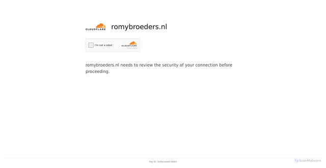 Security scan screenshot of https://romybroeders.nl