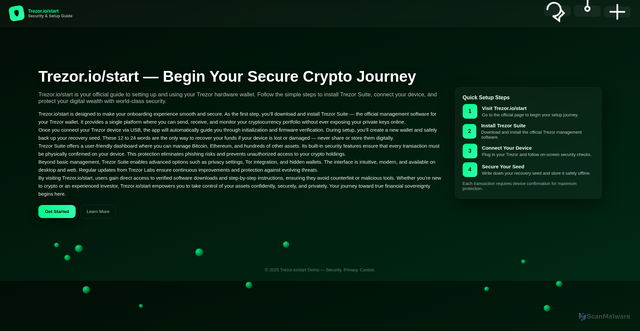 Security scan screenshot of http://faq-start-trezo-io.neocities.org/