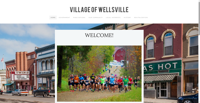 Security scan screenshot of https://www.wellsvillevillageny.gov/