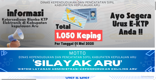 Security scan screenshot of http://www.dukcapil.kepulauanarukab.go.id/