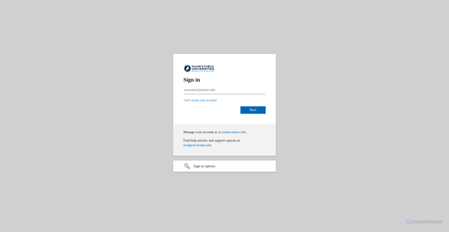 Security scan screenshot of https://maine.brightspace.com