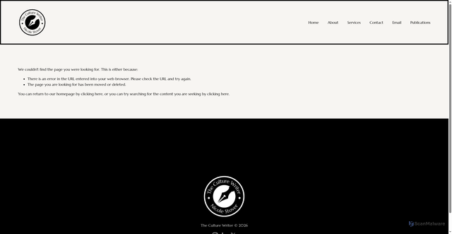 Security scan screenshot of https://theculturewriter.com/p/wanderlust-and-ink