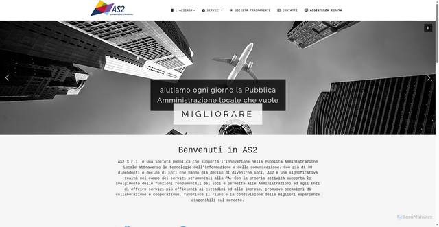 Security scan screenshot of https://www.as2srl.it/