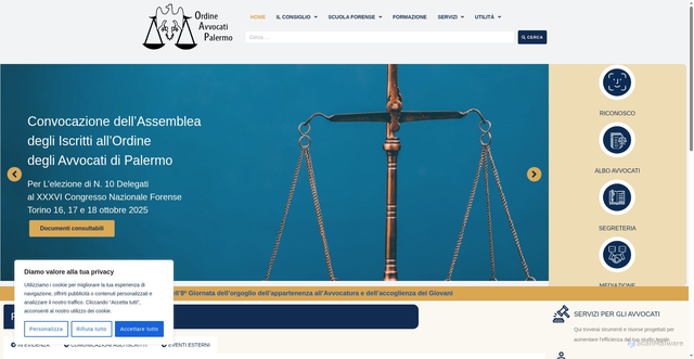 Security scan screenshot of https://www.avvocatipalermo.it/