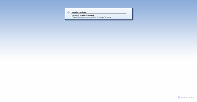 Security scan screenshot of http://www.bgchemie.de