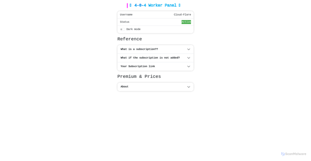 Security scan screenshot of http://v2raywoker.pages.dev/