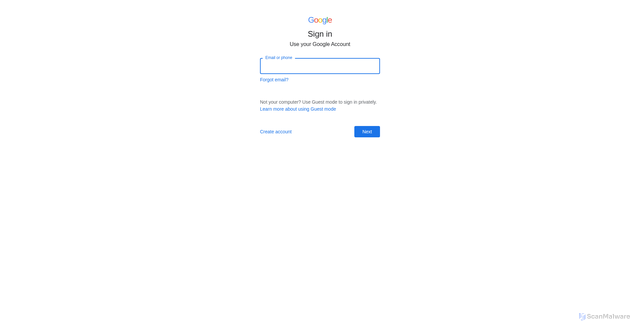 Security scan screenshot of https://googlel0gin.netlify.app/