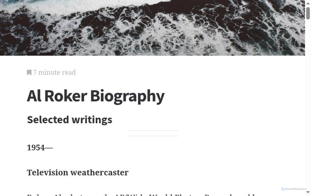 Security scan screenshot of https://biography.jrank.org/pages/2478/Roker-Al.html