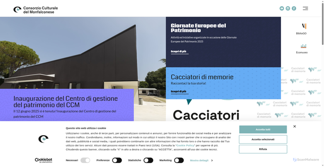 Security scan screenshot of https://www.ccm.it/