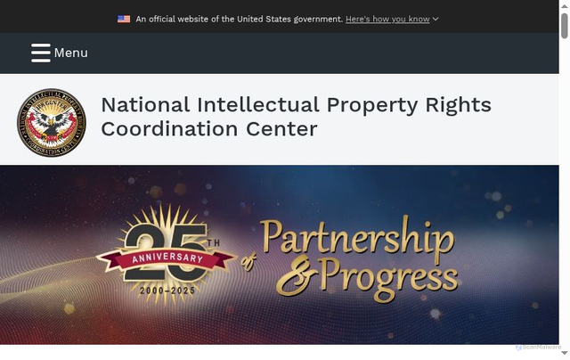 Security scan screenshot of https://www.iprcenter.gov/