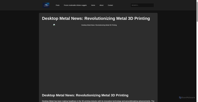 Security scan screenshot of https://join-starfleet-academy.pages.dev/desktop-metal-news-revolutionizing-metal-3d-printing/