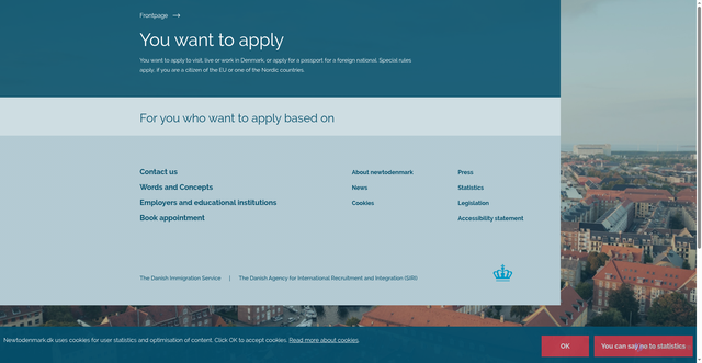 Security scan screenshot of https://www.nyidanmark.dk/en-GB/You-want-to-apply