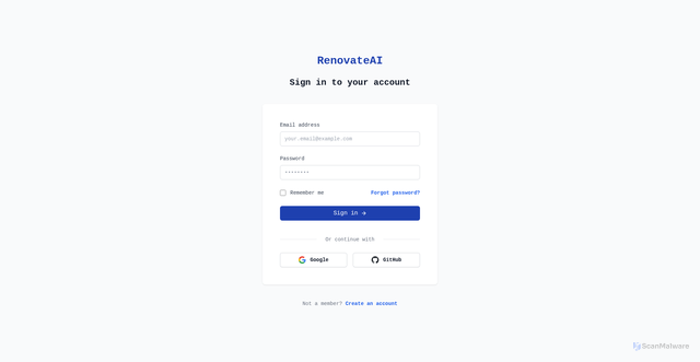 Security scan screenshot of ai-reno-poc.pages.dev