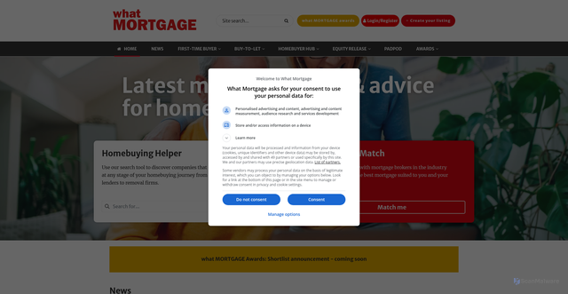 Security scan screenshot of https://whatmortgage.co.uk