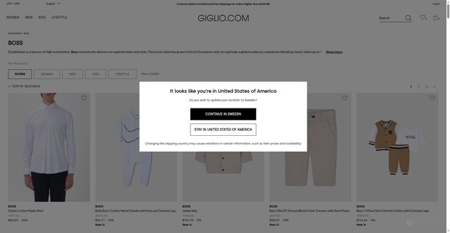 Security scan screenshot of https://www.giglio.com/en-us/boss/?srsltid=AU7gw4Va8MVB_AFDzQdy6_ewST05douDSQsS2IqjTbANDRQg20DDX0lt
