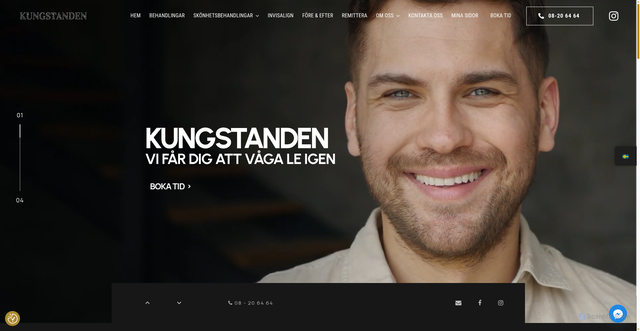 Security scan screenshot of https://kungstanden.se