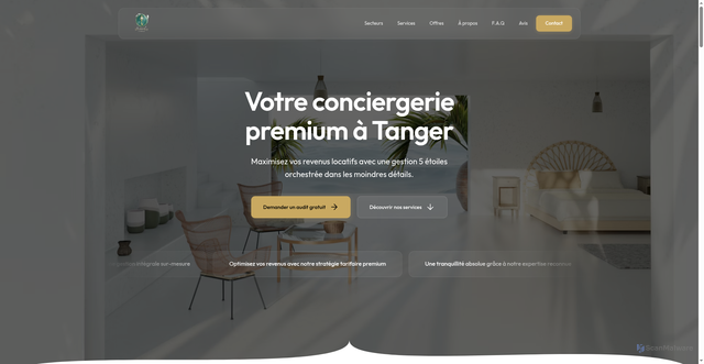 Security scan screenshot of https://golden-key-conciergerie.com/