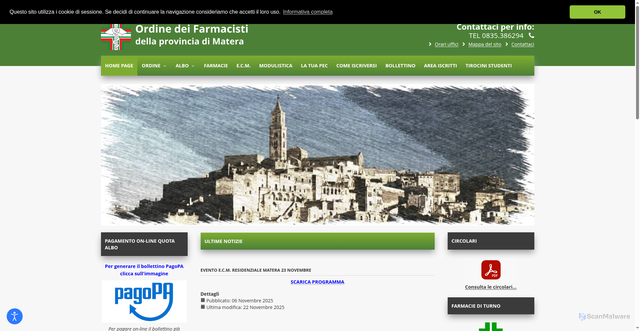 Security scan screenshot of ingestion.webanalytics.italia.it