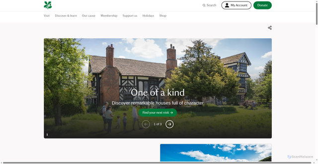 Security scan screenshot of https://www.nationaltrust.org.uk