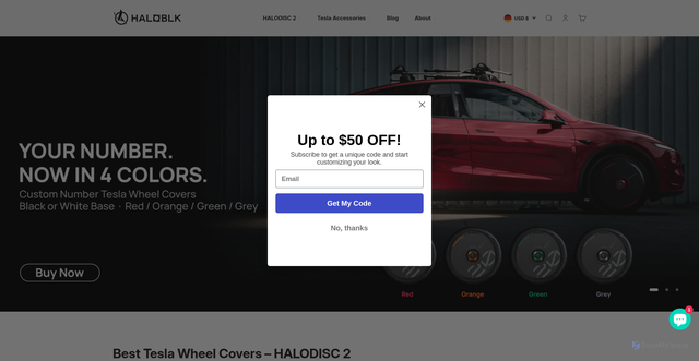 Security scan screenshot of https://www.haloblk.com