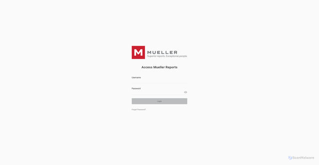 Security scan screenshot of https://www.mueller-inc.com