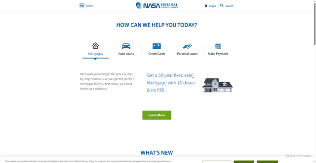 Security scan screenshot of https://nasafcu.com